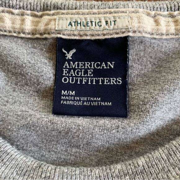 American Eagle Outfitters Athletic Fit Cotton Short Sleeve Shirt - Picture 4 of 8